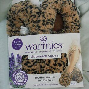 Warmies Leopard Print Slipper